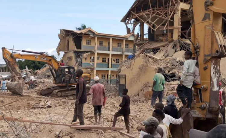 School Tuition Block Collapses Killing Several Children 